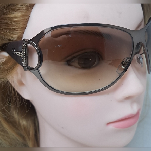 Gucci Sunglasses GG2737STRASS Vintage Y2K Horsebit Diamonds Wrap Brown 69-14-115 - Picture 6 of 16